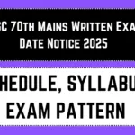 BPSC 70th Mains Written Exam Date Notice 2025
